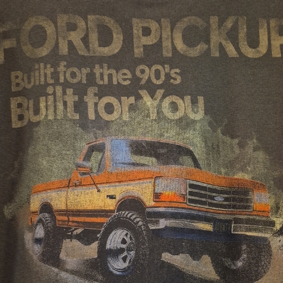 Ford Men's Muted Green Crewneck Sweatshirt Long Sleeve 90s Comfy Unisex Warm - Picture 3 of 9